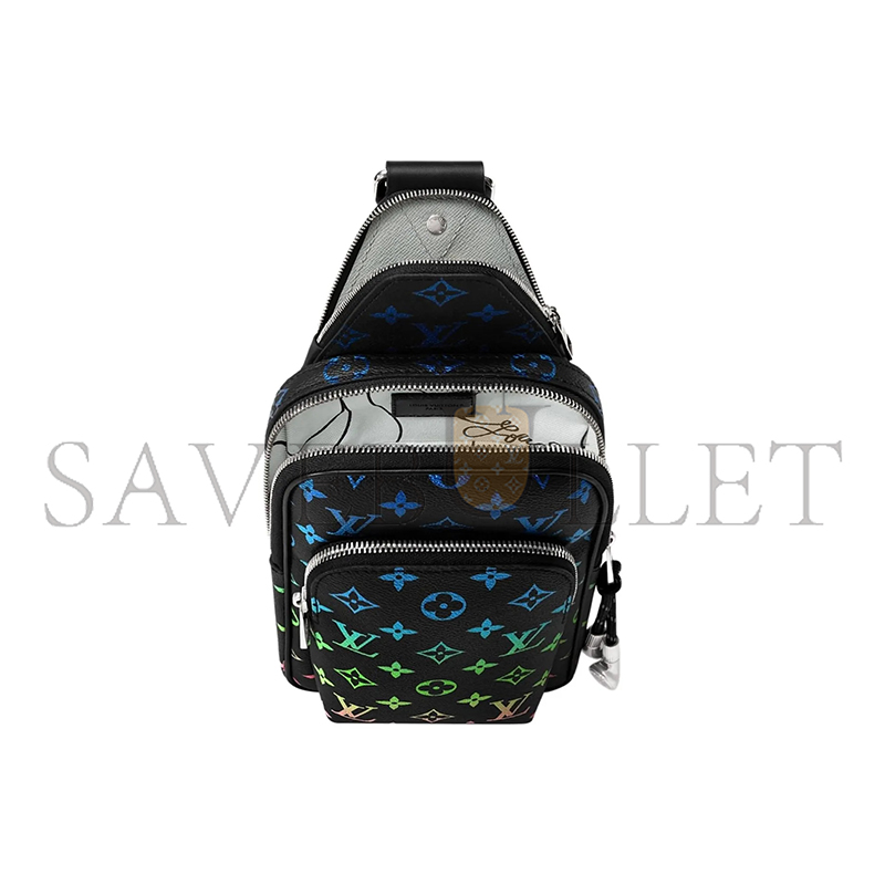 l0*is V*t0n porte cartes color gradient print crossbody bag m13963 (19*12*7cm)